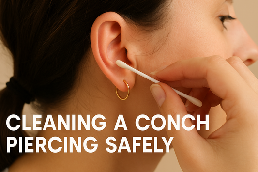 cleaning a conch piercing safely