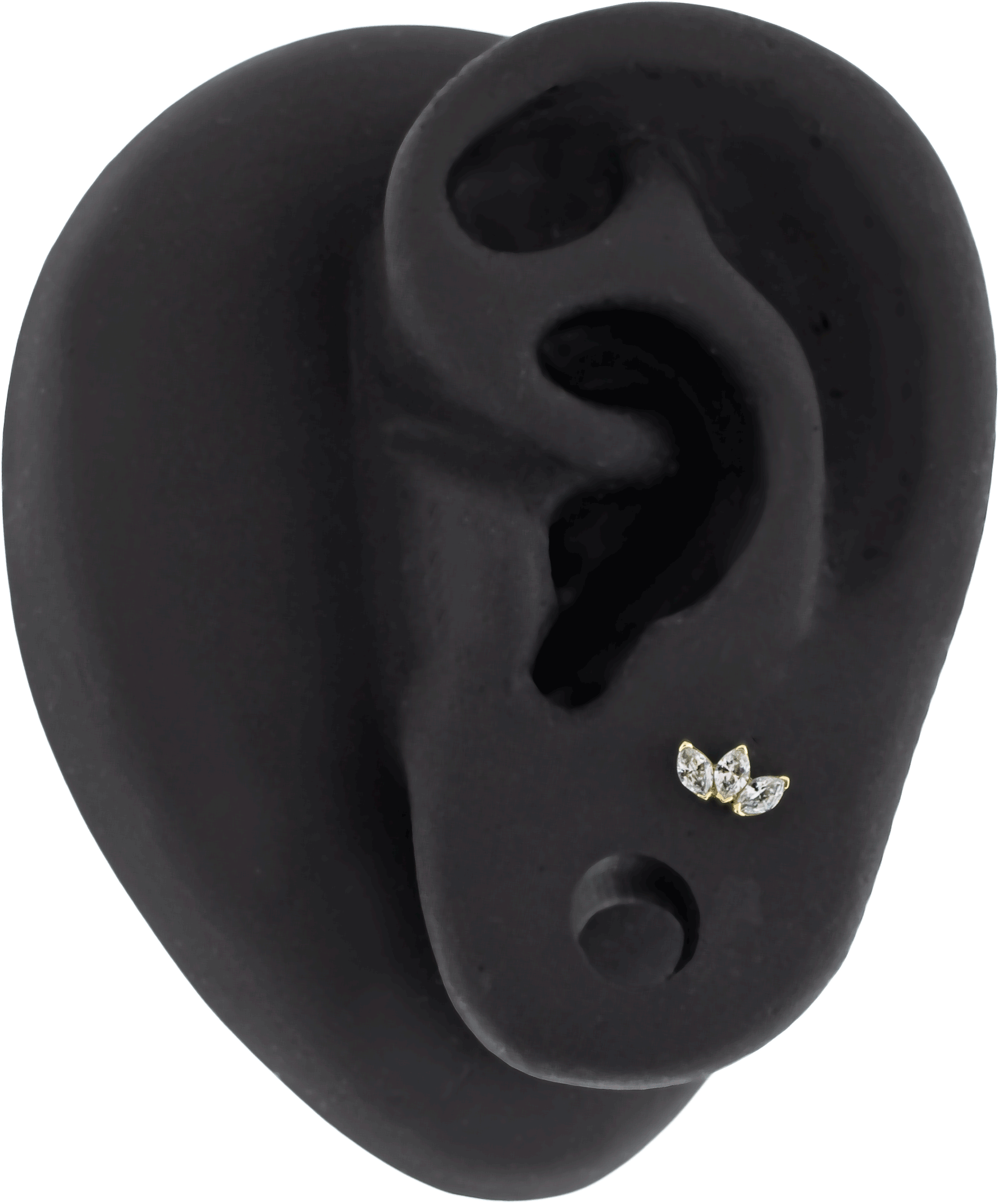 Aria - 14KT Gold Threadless End - Pierced Addiction