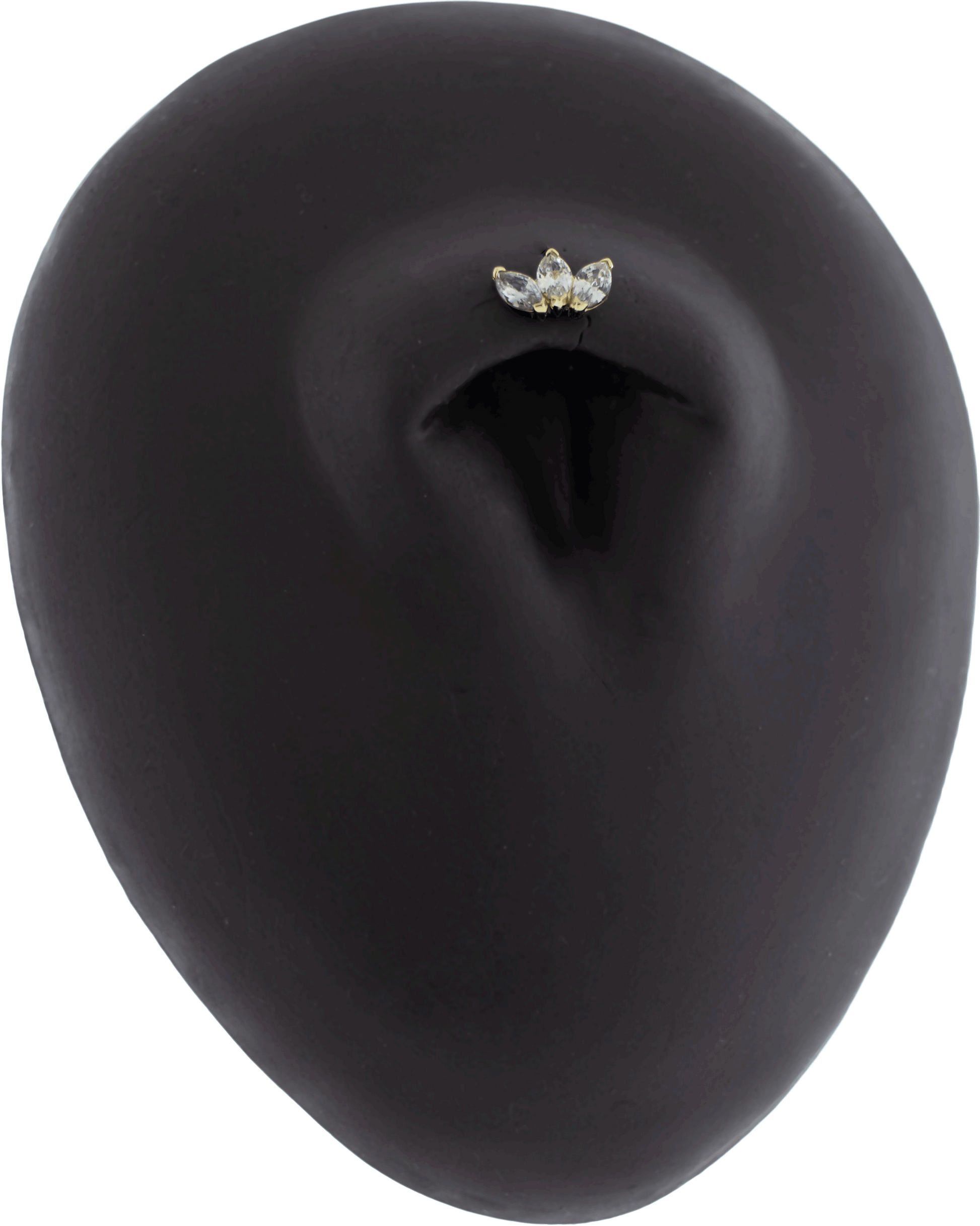 Aria - 14KT Gold Threadless End - Pierced Addiction