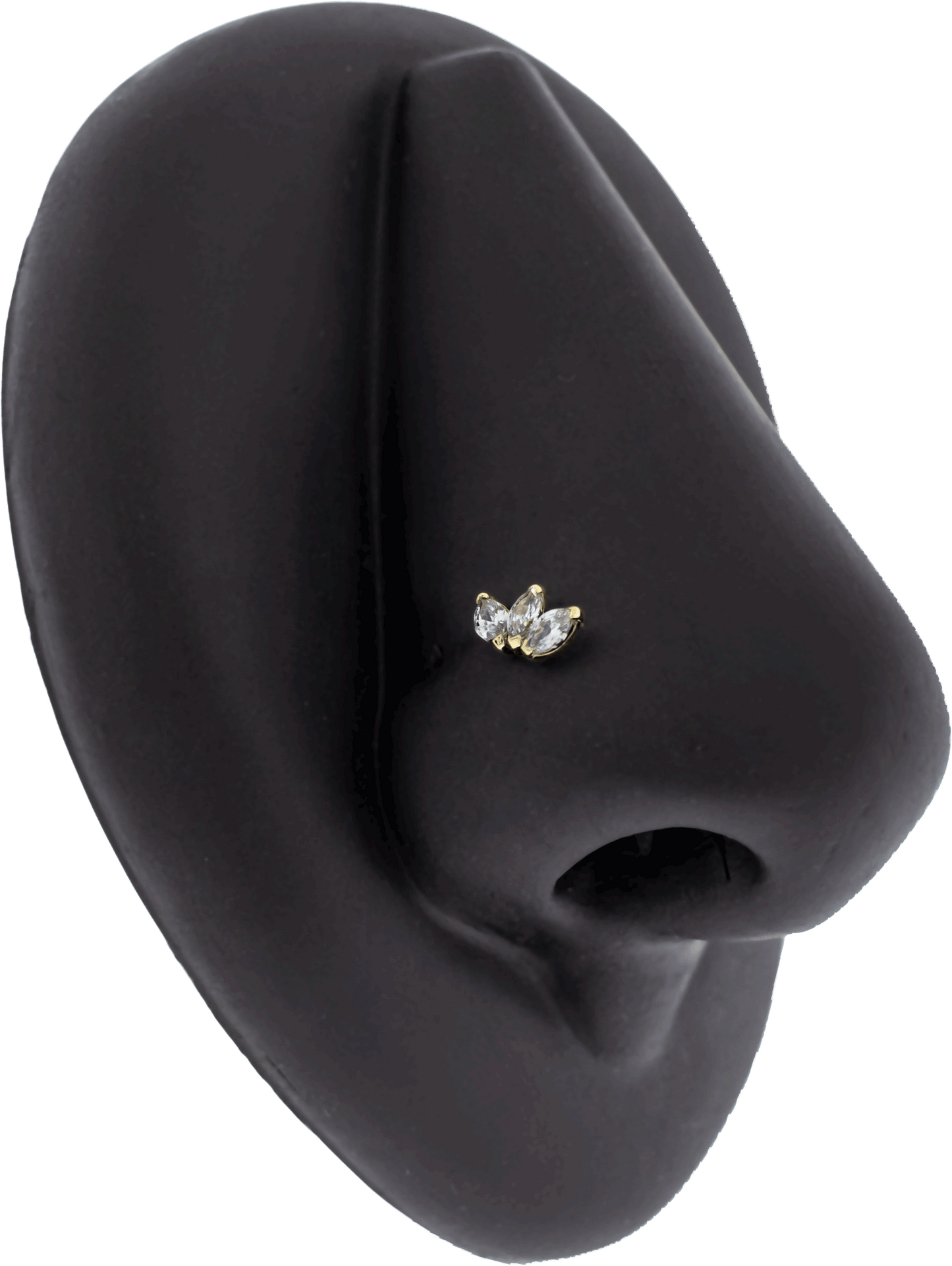 Aria - 14KT Gold Threadless End - Pierced Addiction
