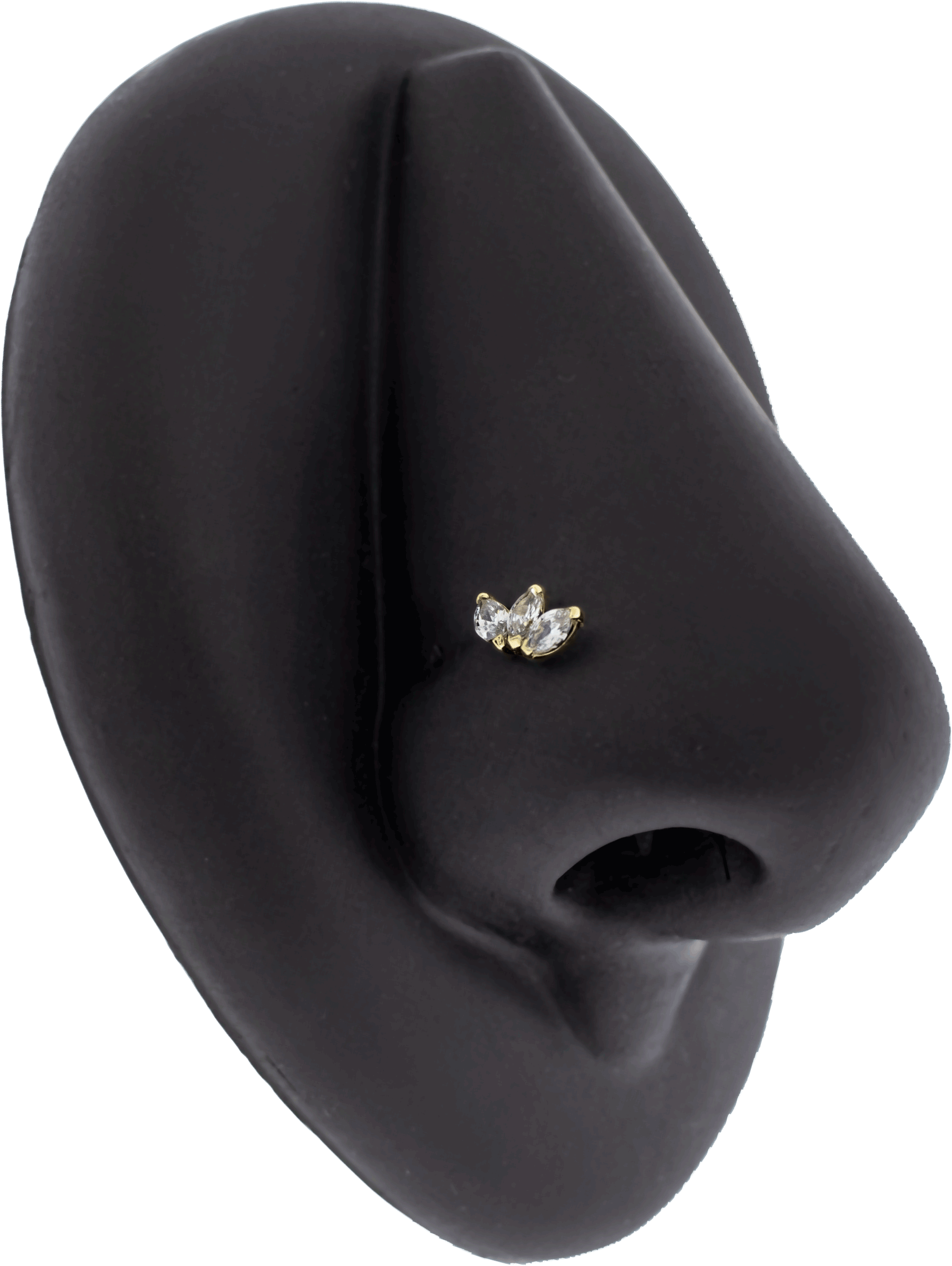 Aria - 14KT Gold Threadless End - Pierced Addiction