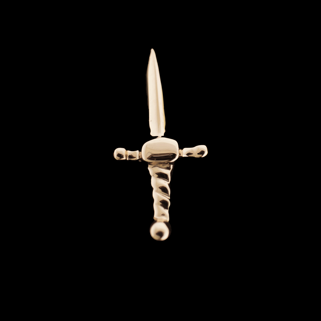 Siren's Fang - 14KT Gold Threadless End - Pierced Addiction