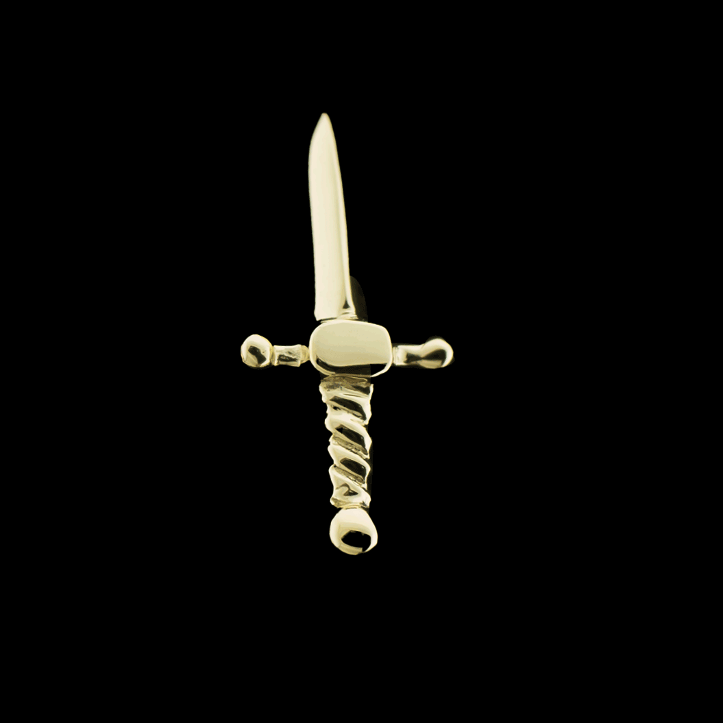 Siren's Fang - 14KT Gold Threadless End - Pierced Addiction