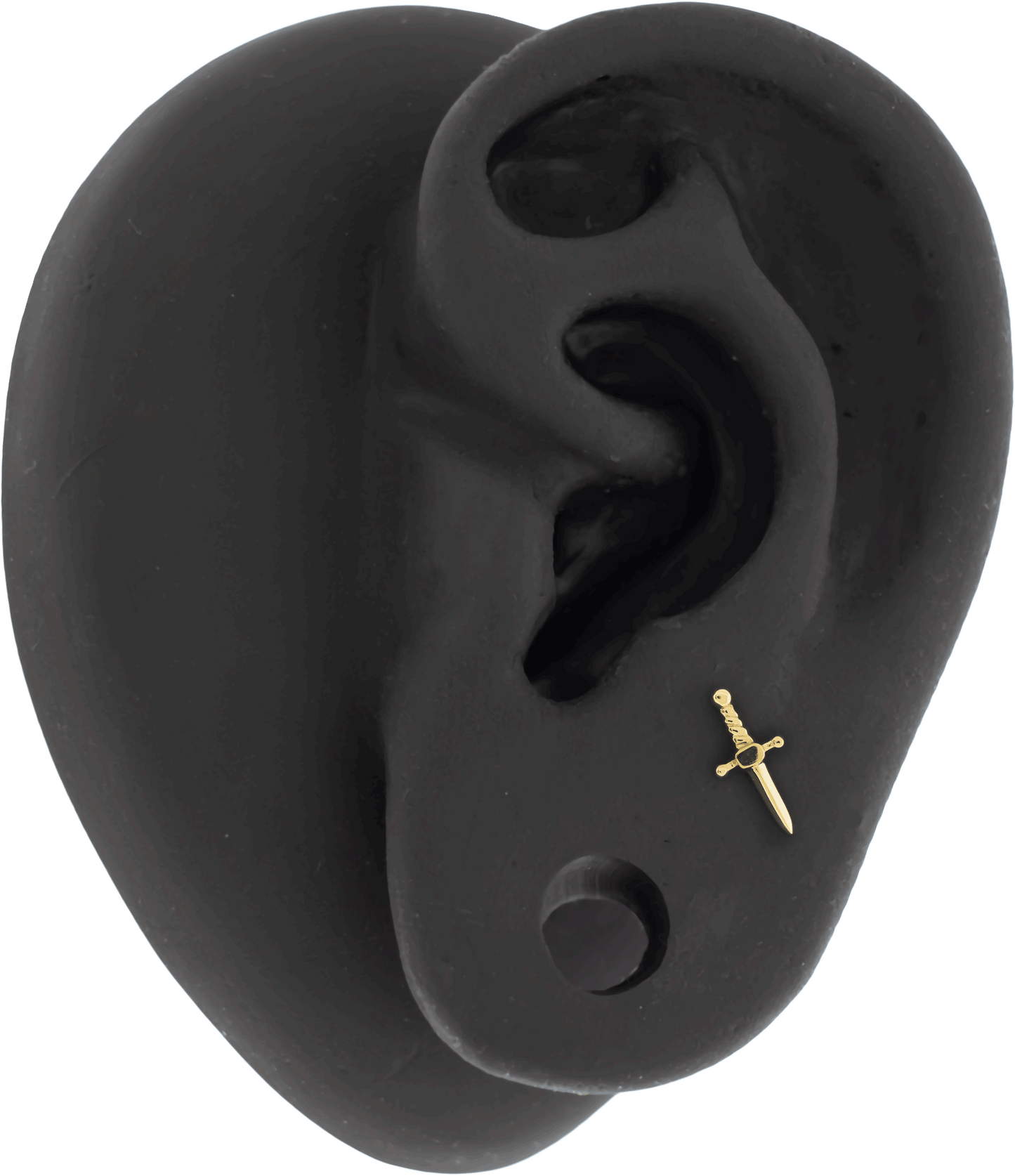 Siren's Fang - 14KT Gold Threadless End - Pierced Addiction