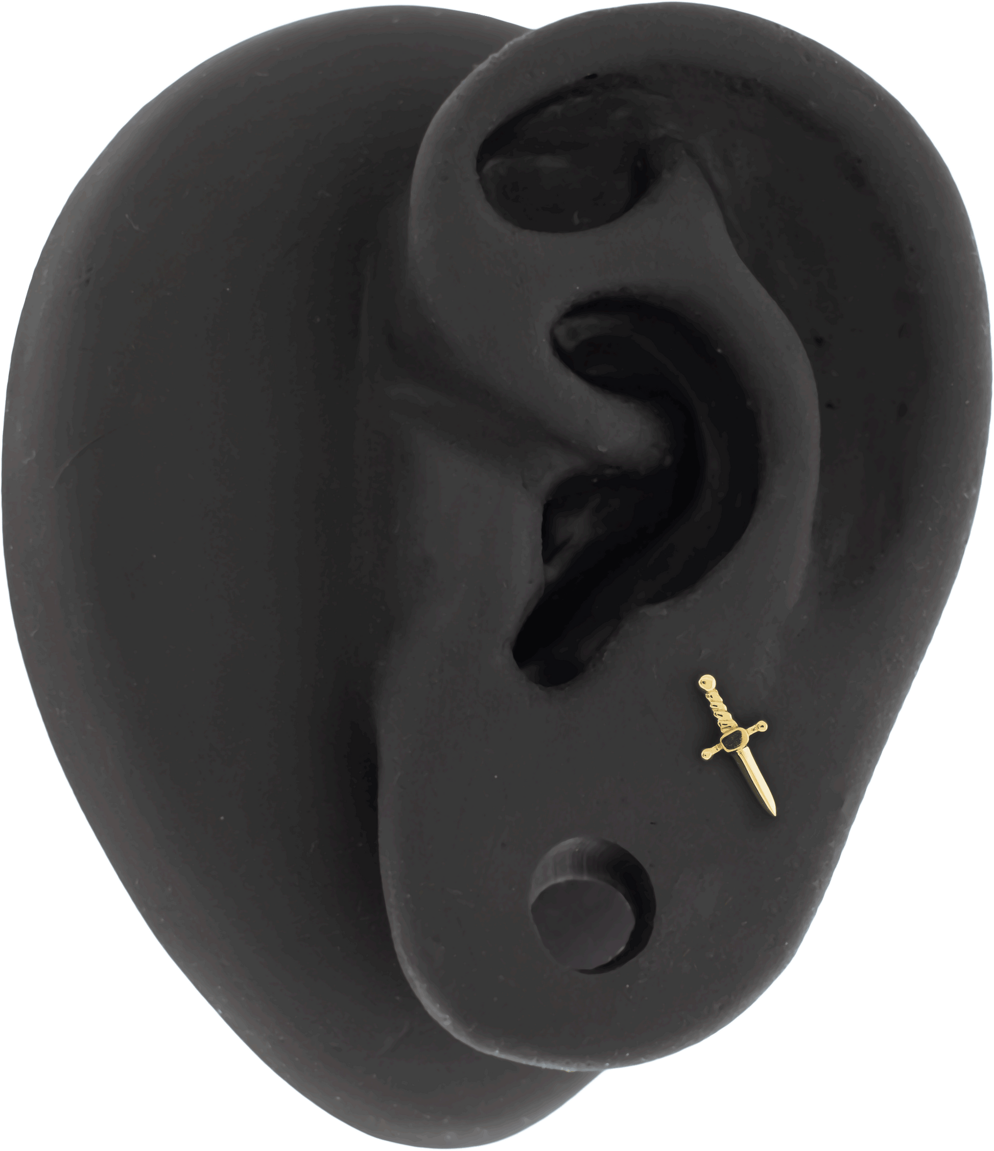 Siren's Fang - 14KT Gold Threadless End - Pierced Addiction