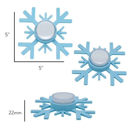 4 Point Snowflake Display for Threadless Ends