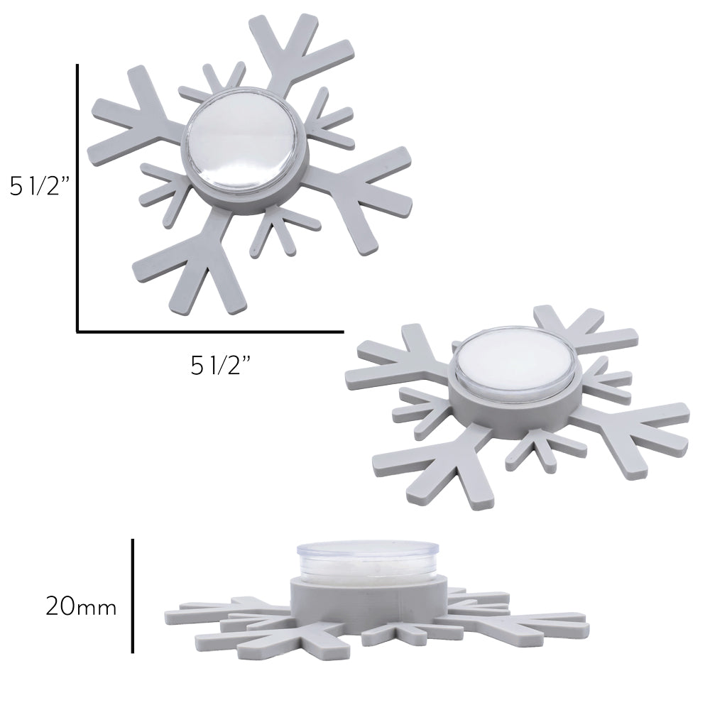 4 Point Snowflake Display for Threadless Ends
