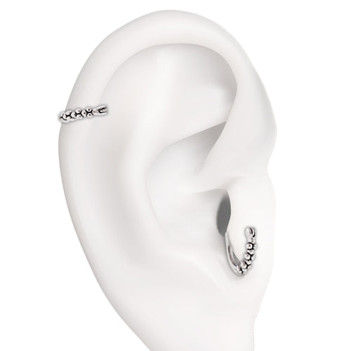 16G 1/4" - Beaded Ear Clicker