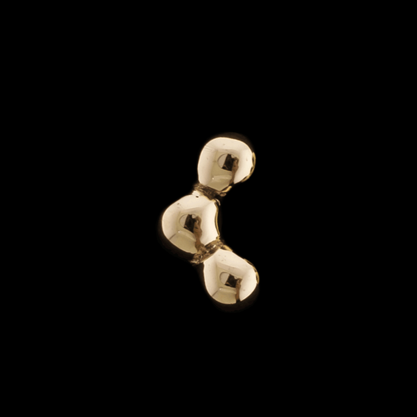 Triplu - 14KT Gold Threadless End - Pierced Addiction