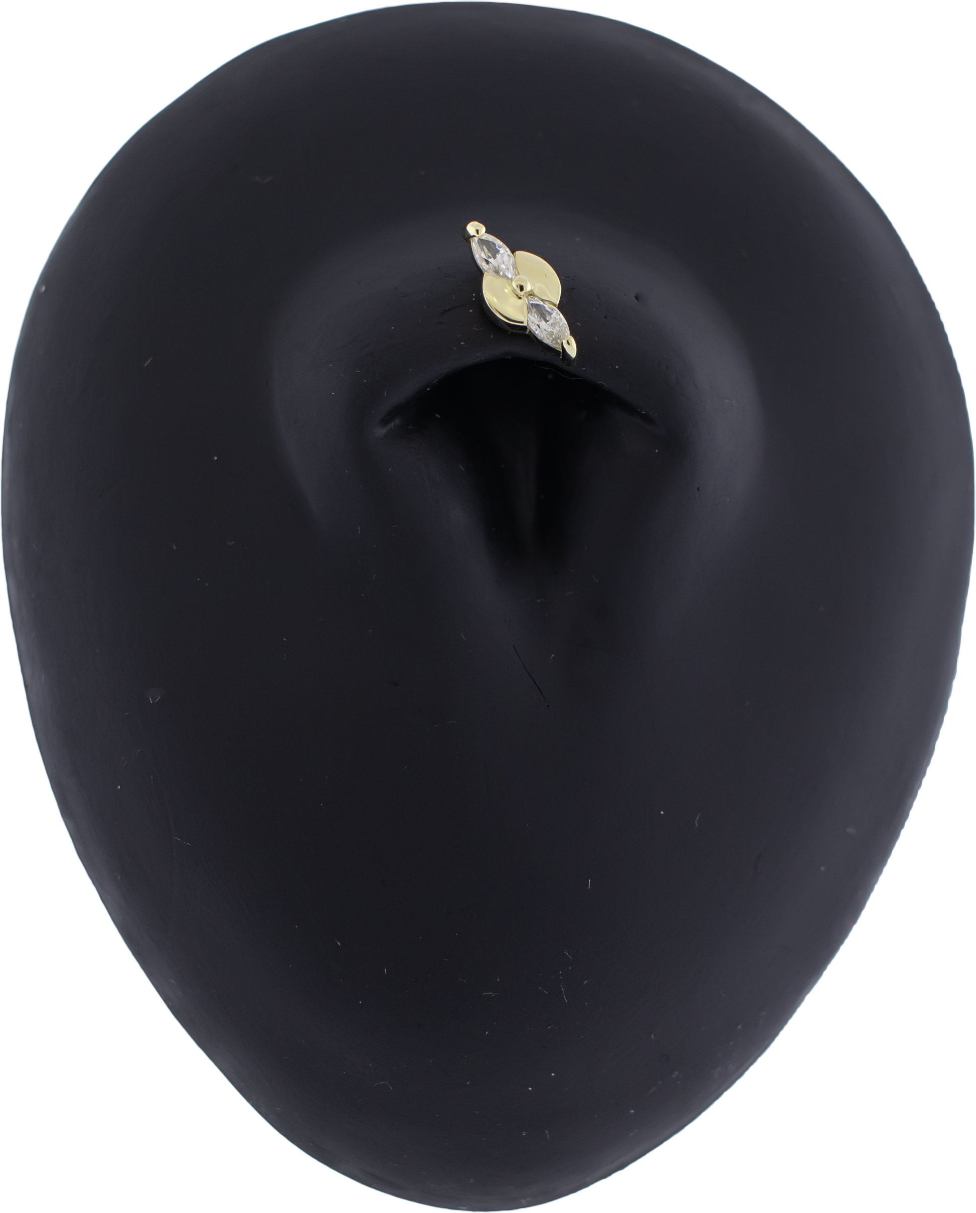 Solara - 14KT Gold Threadless End - Khrysos Jewelry