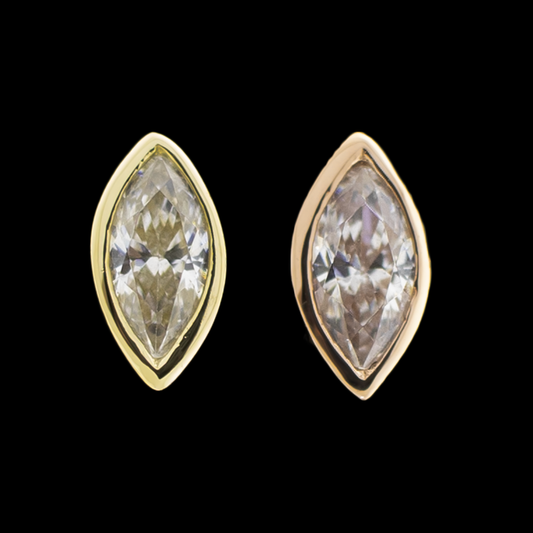 Velora - 14KT Gold Threadless End - Pierced Addiction