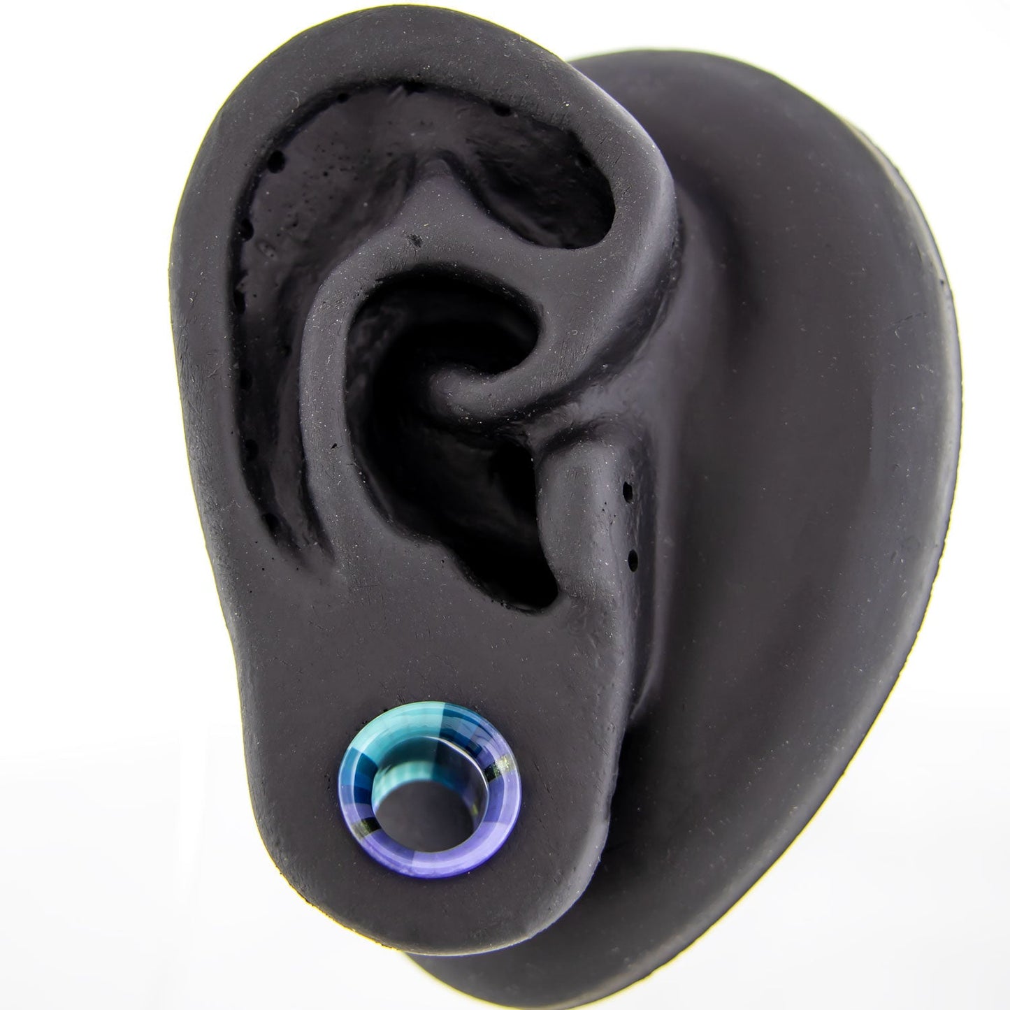 Pair Purple Water Borosilicate Glass Single Flare Tunnel - Pierced Addiction