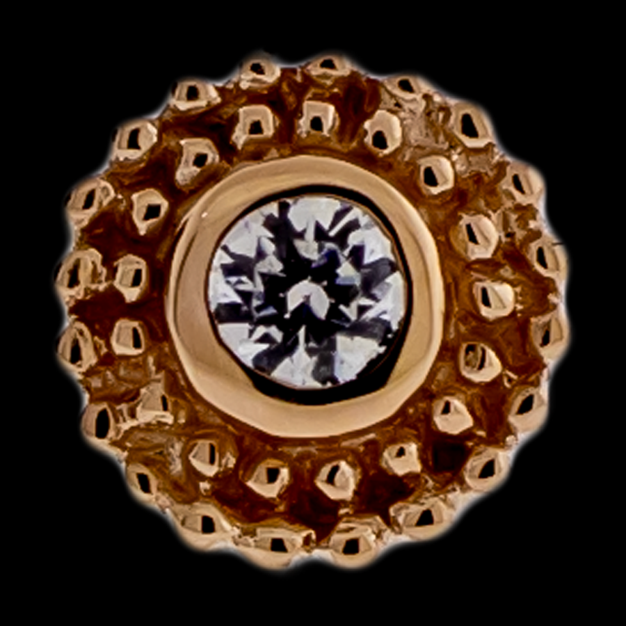 Lustrella - 14KT Rose Gold Threadless End