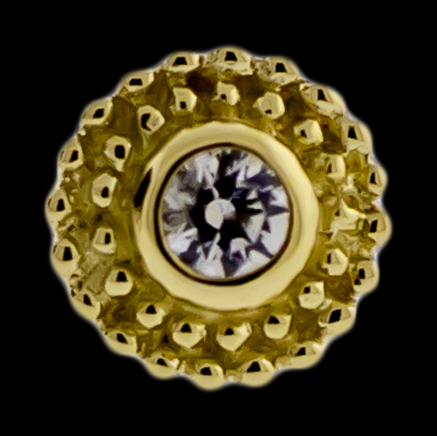Lustrella - 14KT Yellow Gold Threadless End