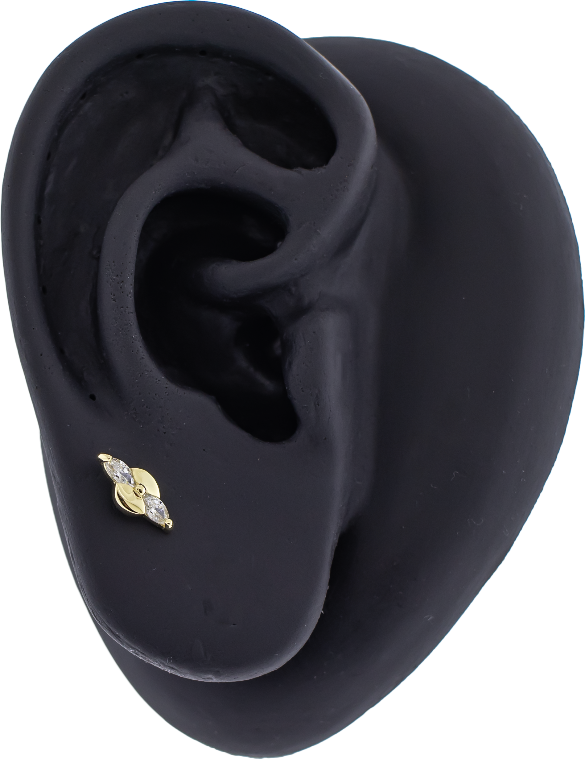 Solara - 14KT Gold Threadless End - Khrysos Jewelry