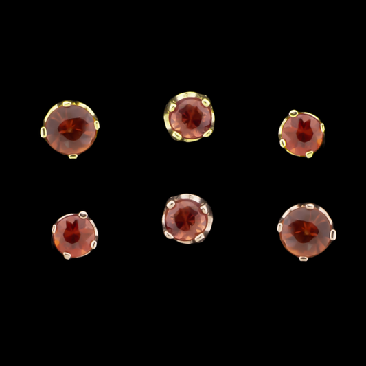 Valeri- 14KT Genuine Songea Sapphire - Pierced Addiction