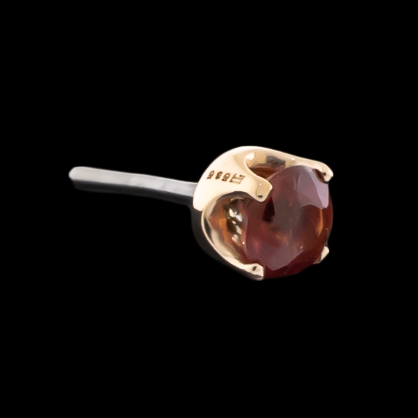 Valeri- 14KT Genuine Songea Sapphire - Pierced Addiction