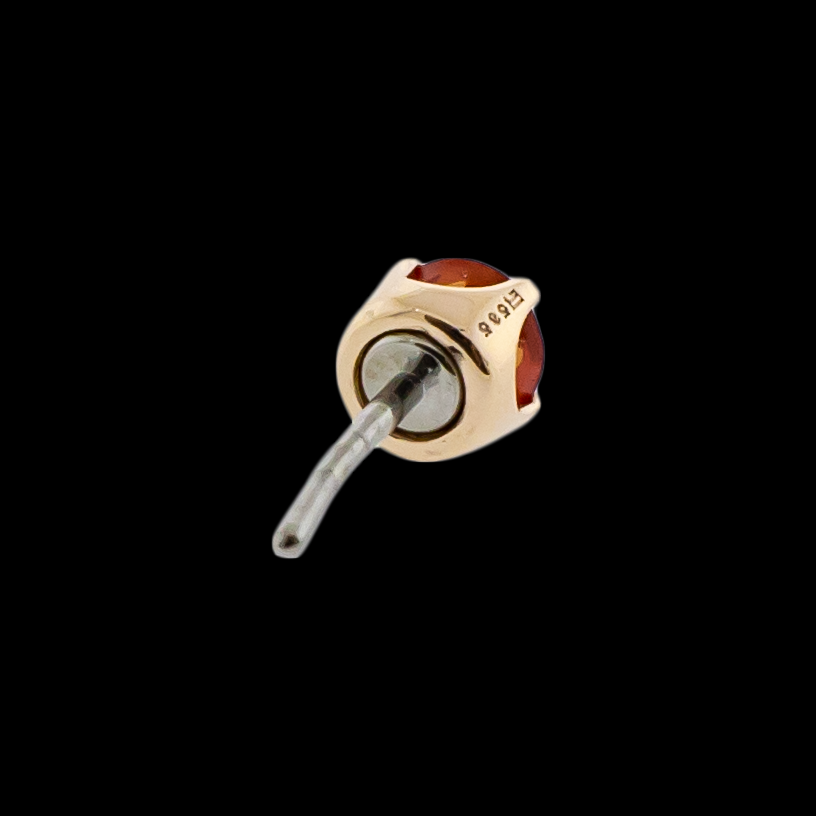 Valeri- 14KT Genuine Songea Sapphire - Pierced Addiction