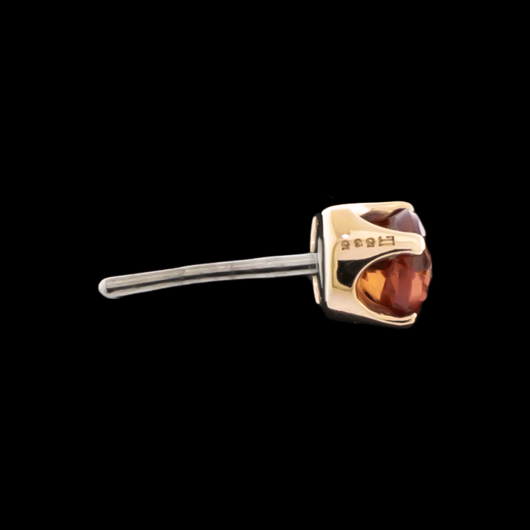 Valeri- 14KT Genuine Songea Sapphire - Pierced Addiction