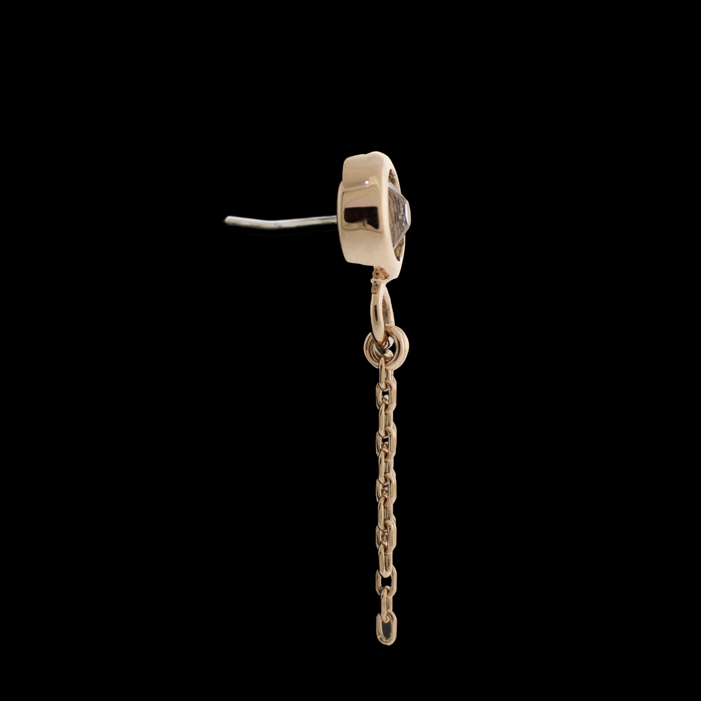 Zara - 14Kt Gold Threadless End - Pierced Addiction