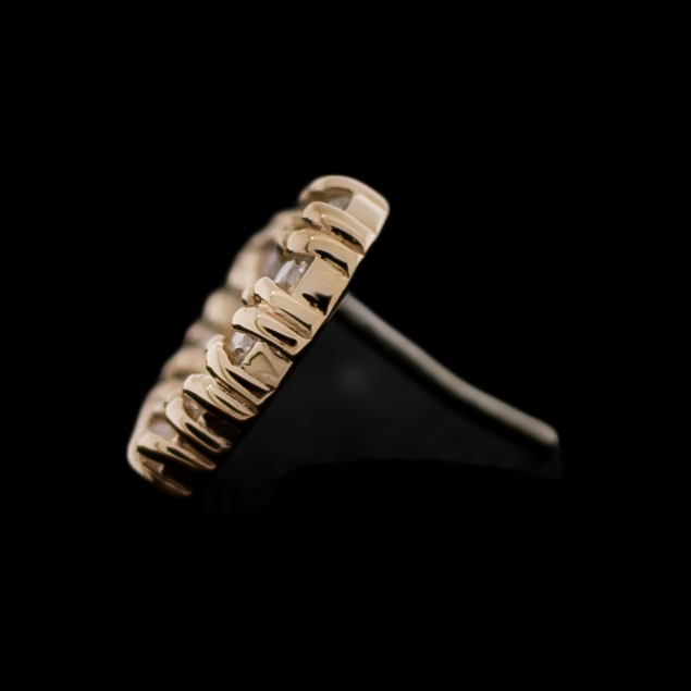 Tressa - 14Kt Gold Threadless End - Pierced Addiction
