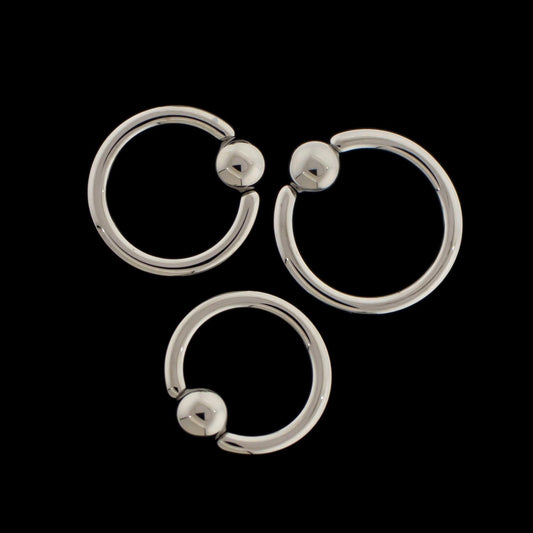 12G Captive Bead Rings - Khrysos Jewelry