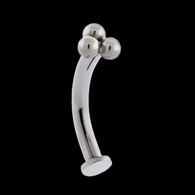 Titanium Internally Threaded Floating Navel w/ Trinity