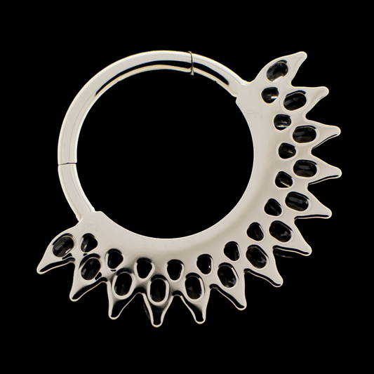 Cleo- Titanium Hinged Ring - Khrysos Jewelry
