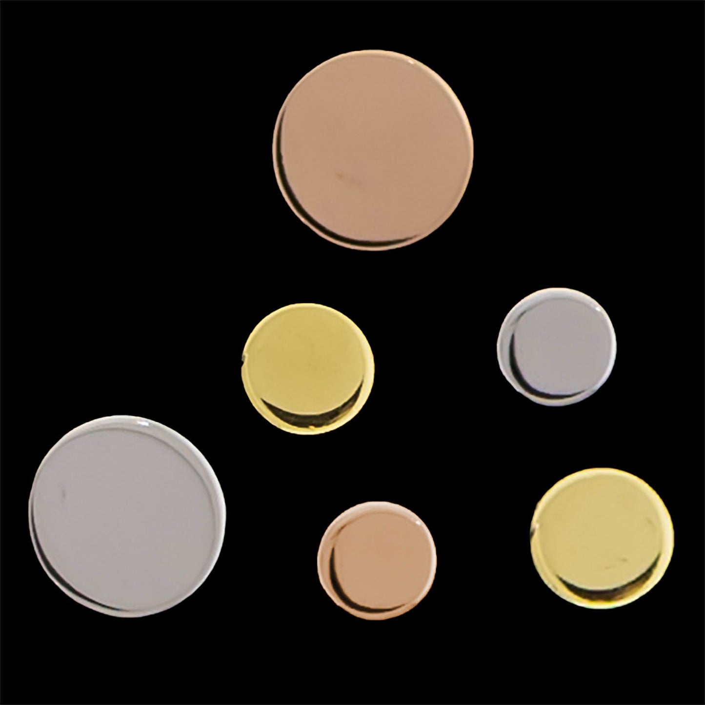 Gwen- 18Kt Gold Threadless Disc