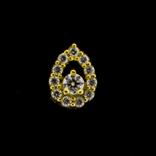 Ayla- 18Kt Gold Threadless End