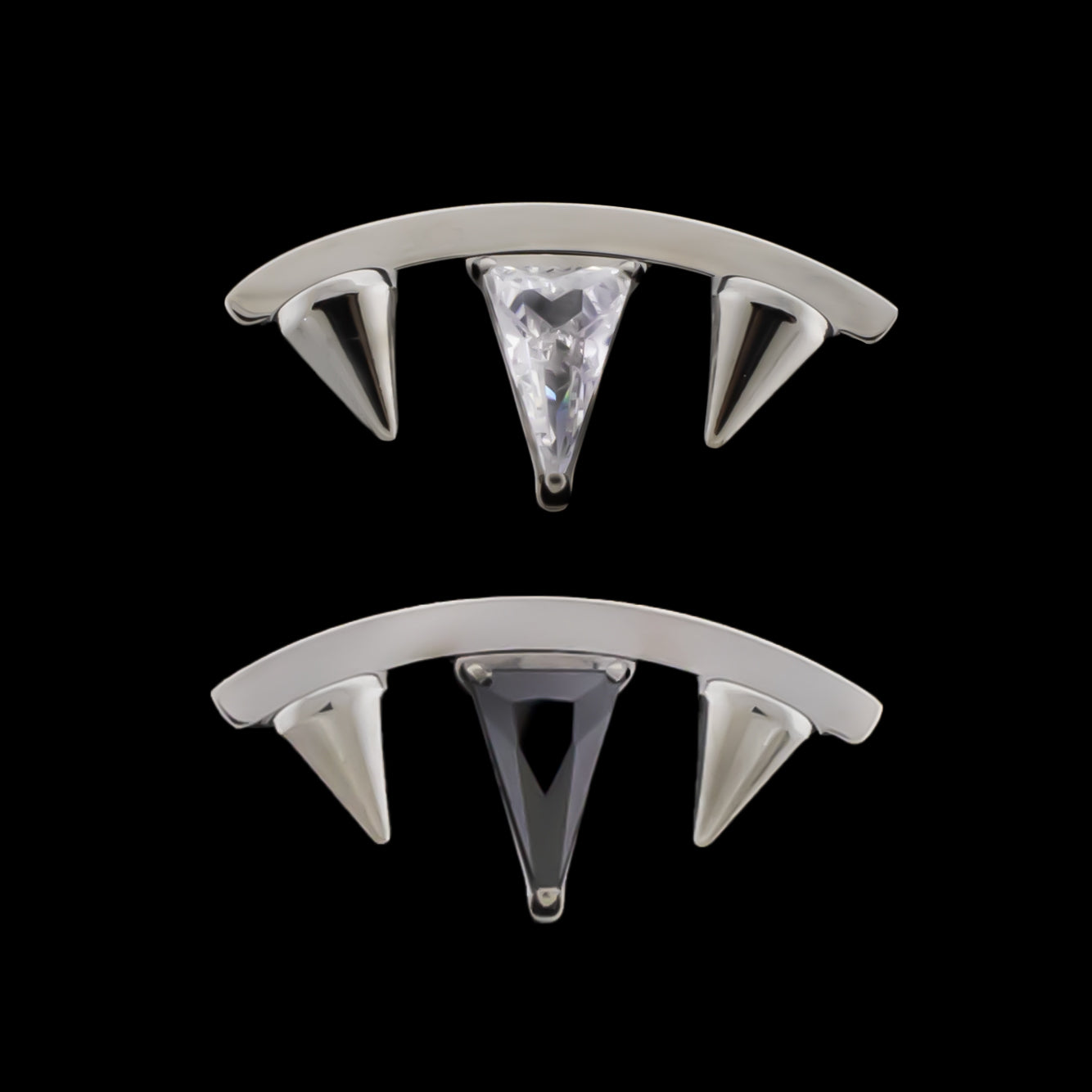 Noir - Titanium Threadless End - Pierced Addiction