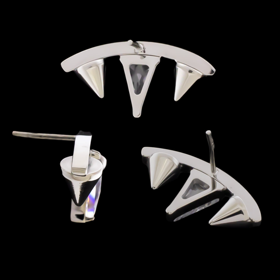 Noir - Titanium Threadless End - Pierced Addiction