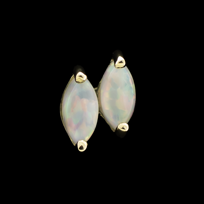 Zafira - 14KT Gold Threadless End - Pierced Addiction- Yellow Gold