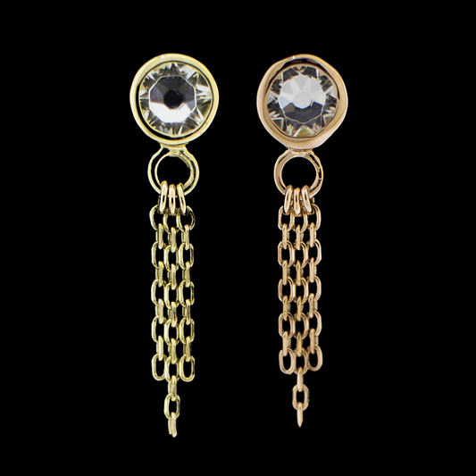 Zara - 14Kt Gold Threadless End - Pierced Addiction