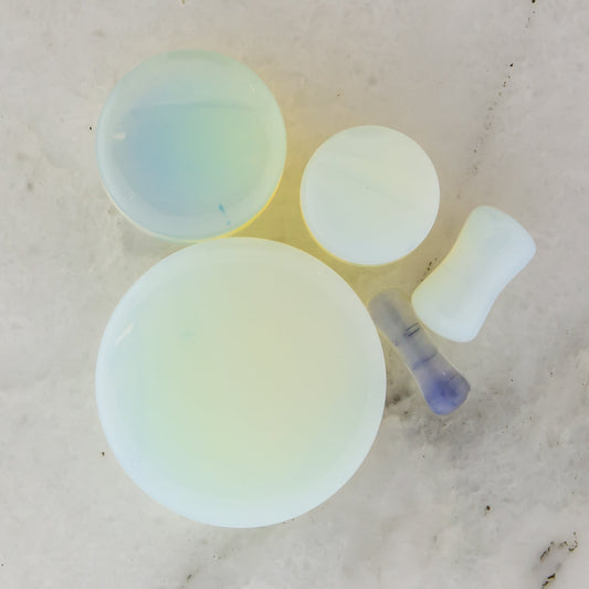 Opalite Stone Plugs - Pierced Addiction