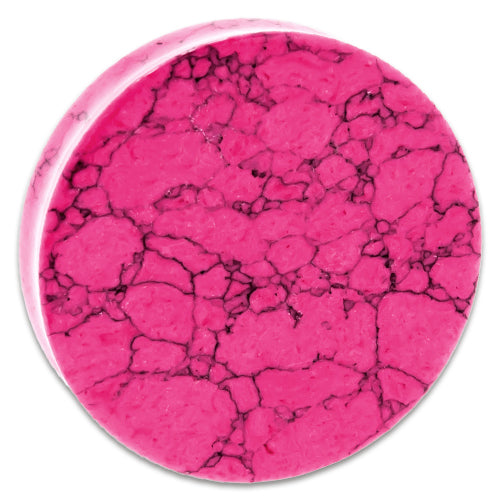 Pink Dyed Howlite Stone Plugs - Pierced Addiction