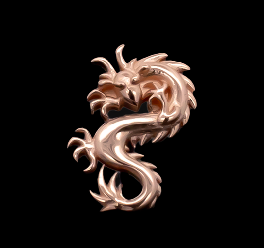 Draco - 14kt Gold Threadless End - Pierced Addiction