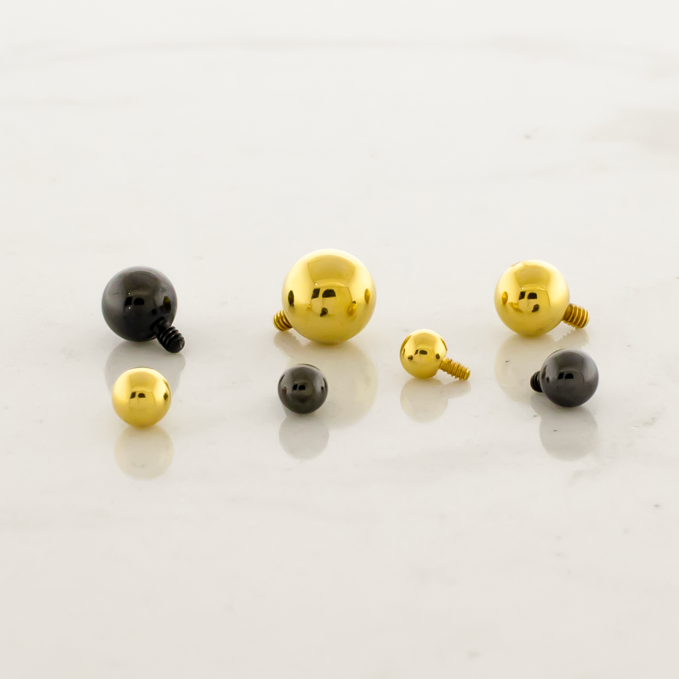 Steel Internally Threaded Ball W/ PVD Coating - Pierced Addiction