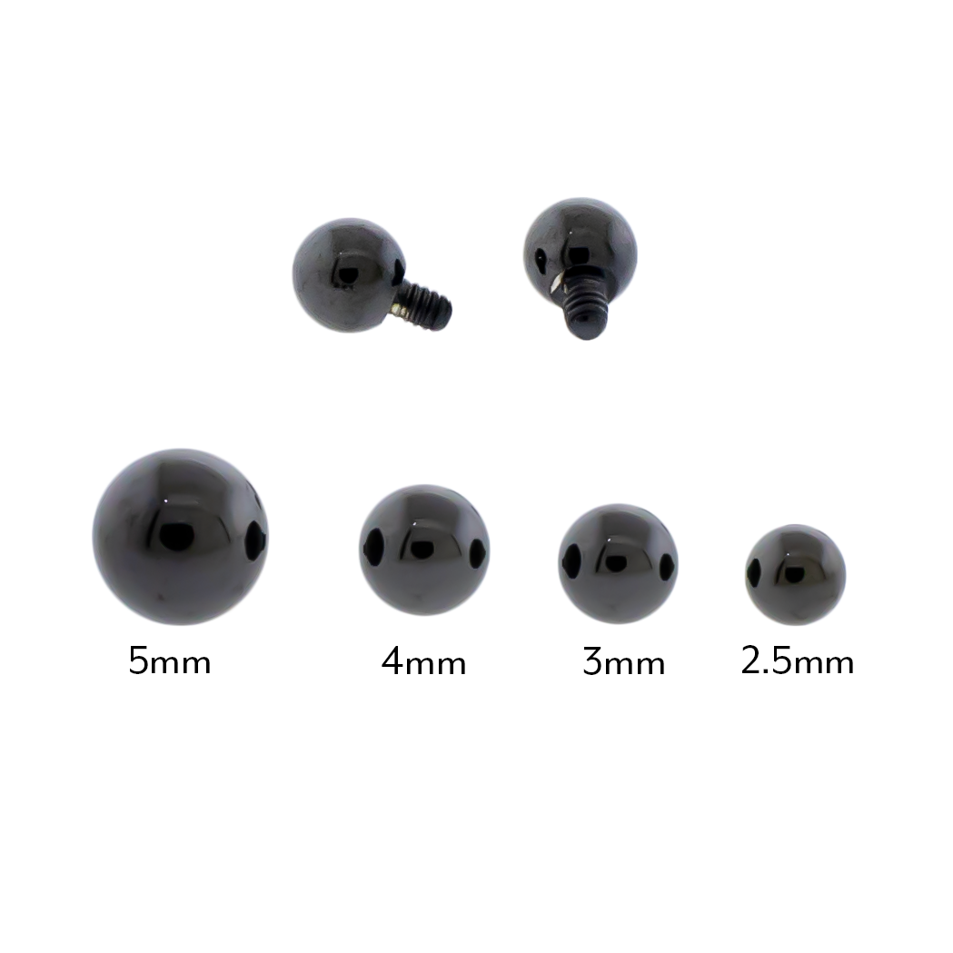 Steel Internally Threaded Ball W/ PVD Coating - Pierced Addiction