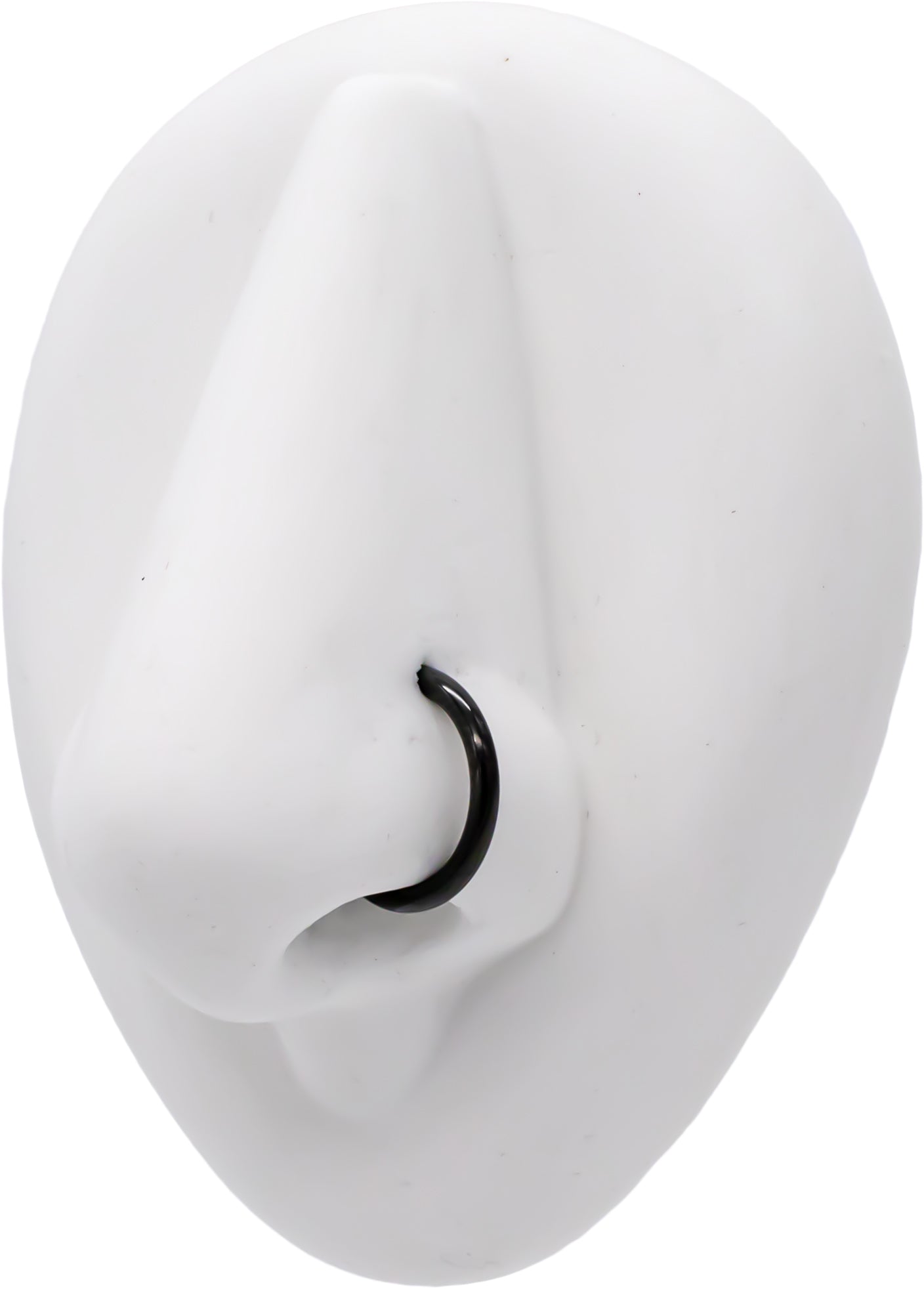 20G - 10G Steel Black PVD Hinged Segment Rings - Pierced Addiction