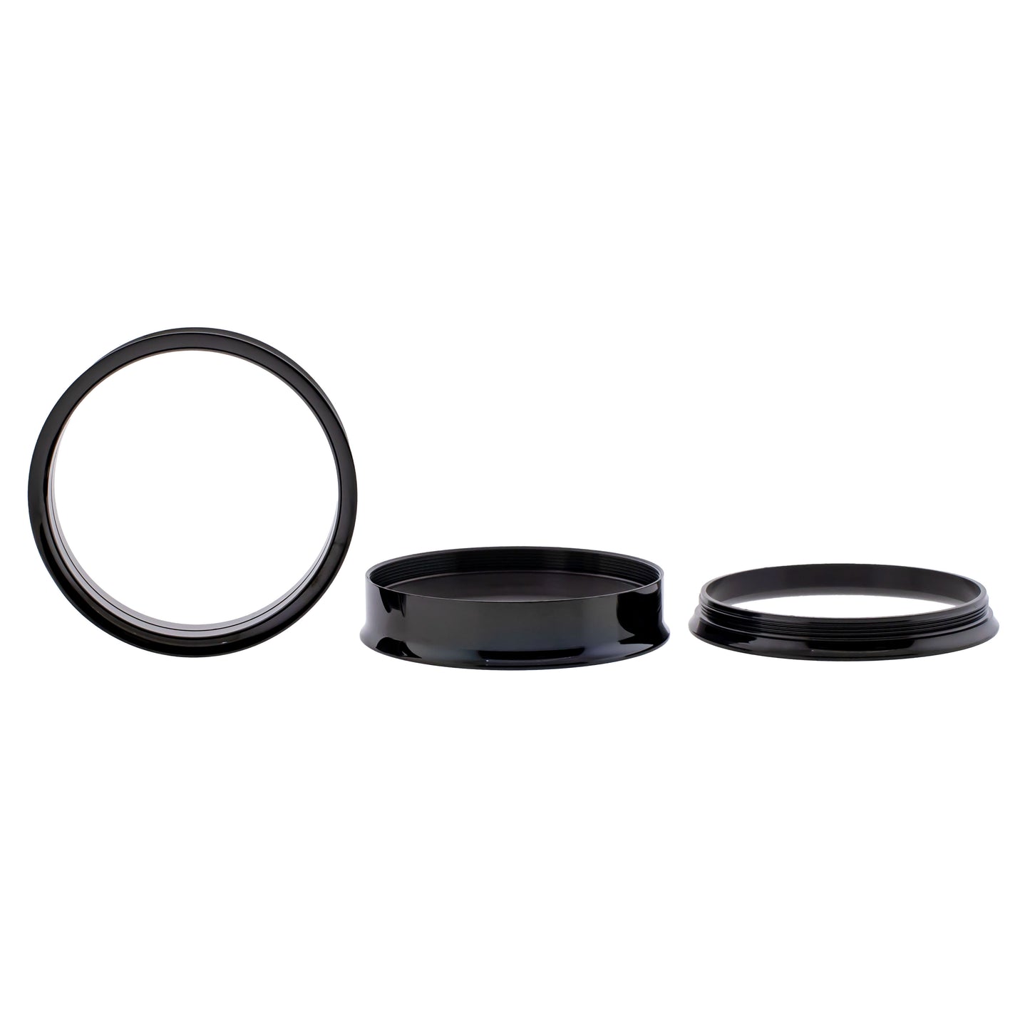 Black Steel Double Flare Tunnels - Internally Threaded - Pierced Addiction