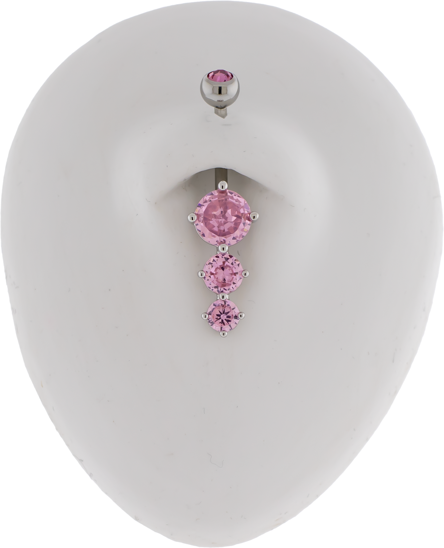 14G Cascading Round Gems Navel Barbell - Pierced Addiction