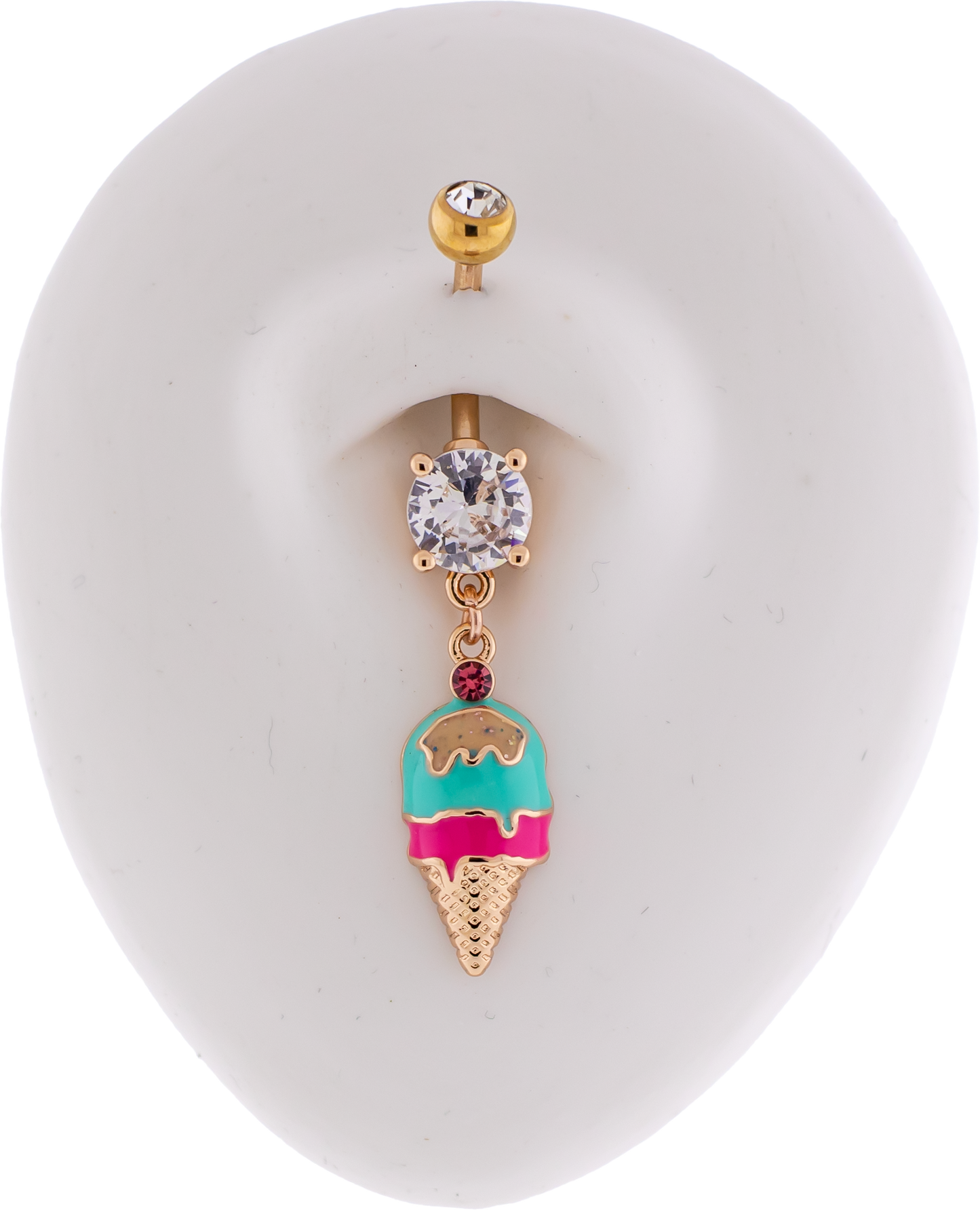 14G Ice Cream Cone Navel Ring