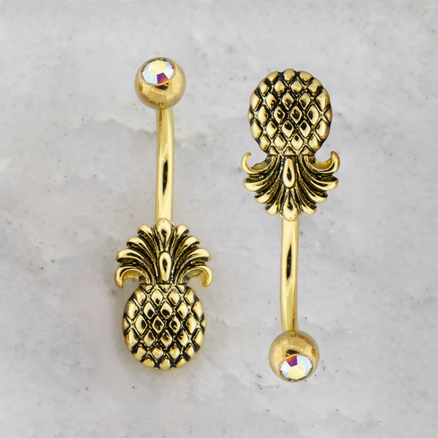 14G Pineapple Navel Ring