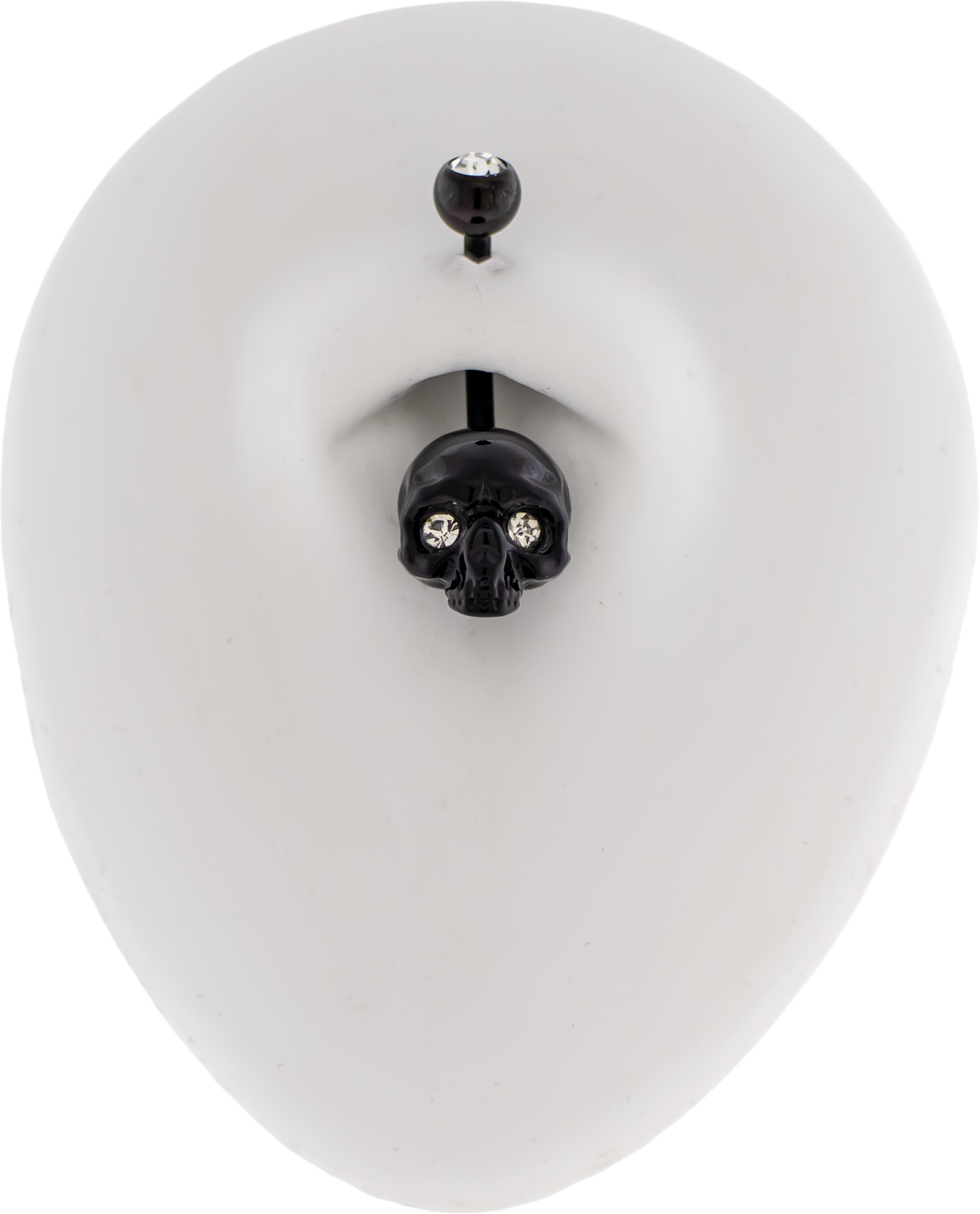 14G Skull Navel Ring - Pierced Addiction