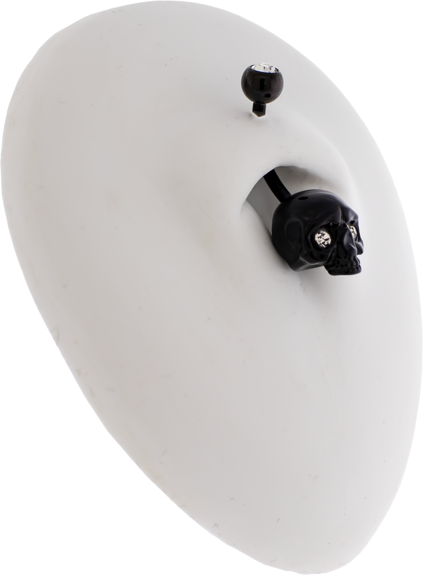 14G Skull Navel Ring - Pierced Addiction