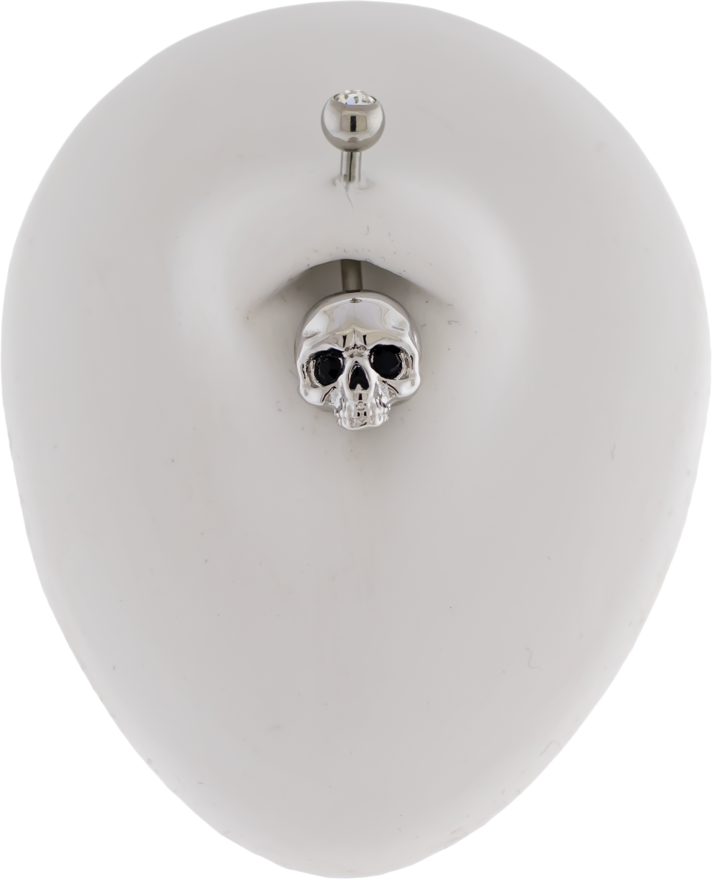 14G Skull Navel Ring - Pierced Addiction