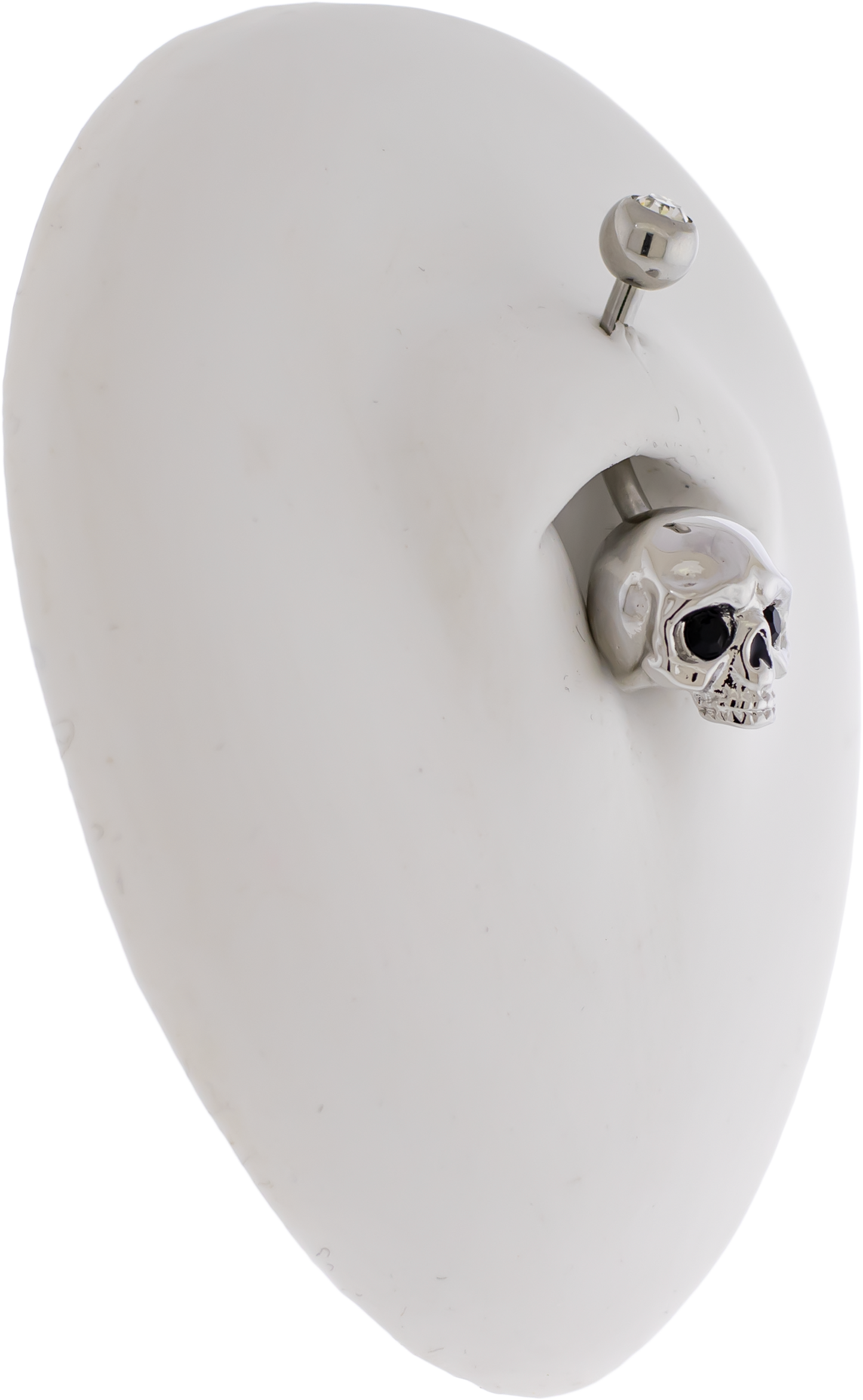 14G Skull Navel Ring - Pierced Addiction