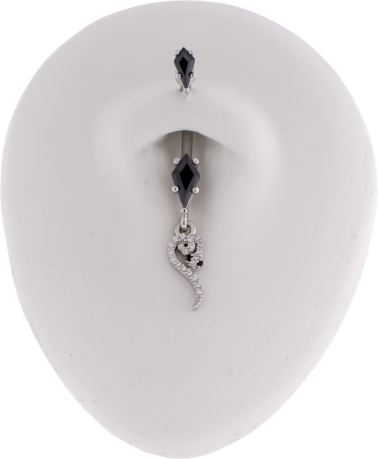 14G Kite w/ Snake Navel Barbell - Pierced Addiction