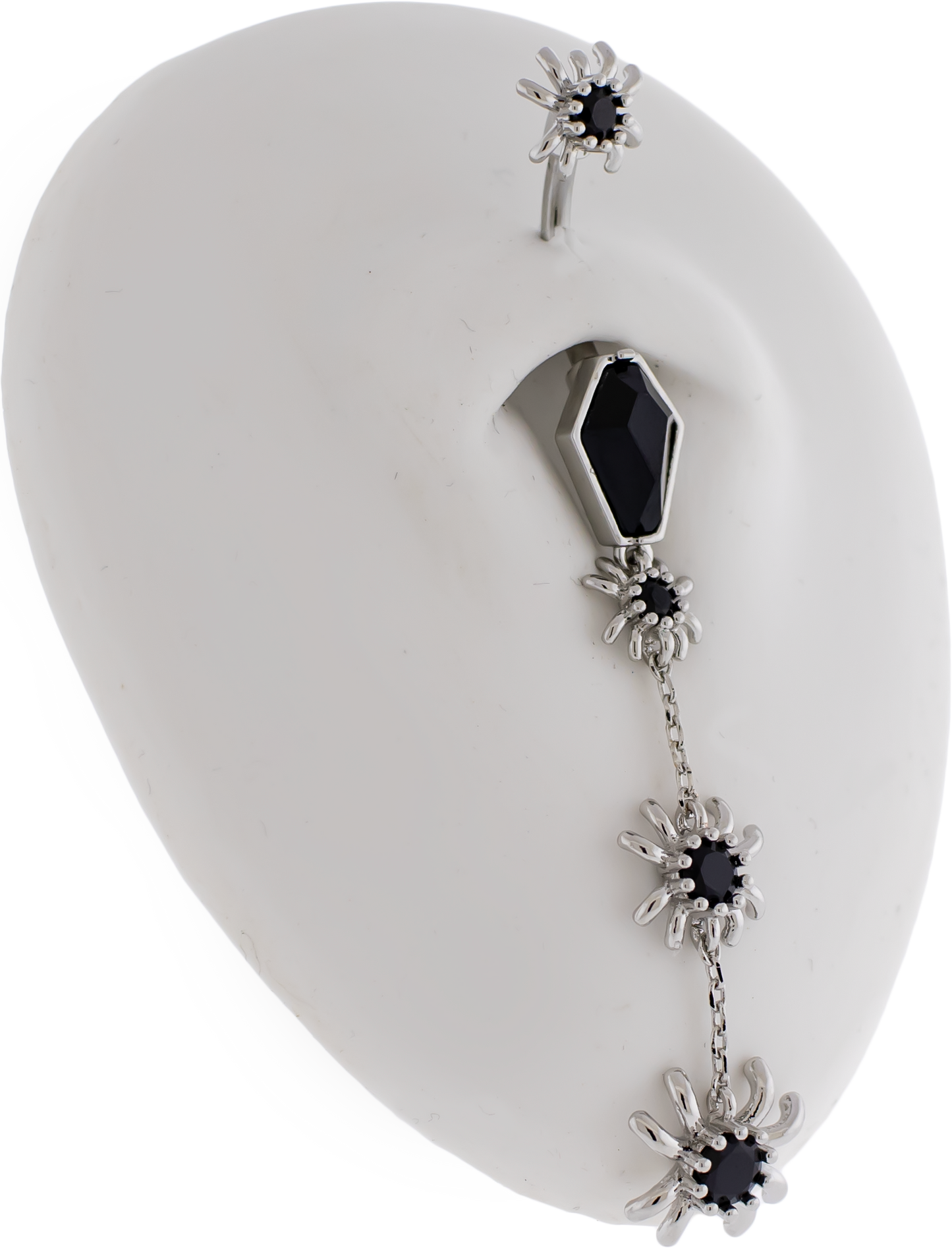 14G Coffin w/ Spider Dangle Navel Barbell - Pierced Addiction